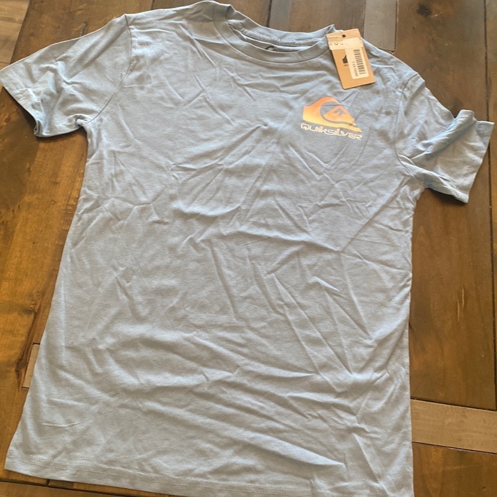 Quicksilver‎ youth blue graphic tee size size L 14/16 new